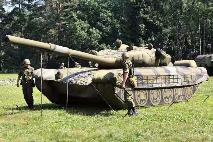 广东部队充气坦克